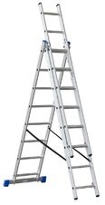 Žebřík G21 třídílný 5,1 m, 3x8 příčlí
