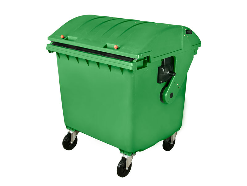 Plastový kontejner 1100 l, zelený