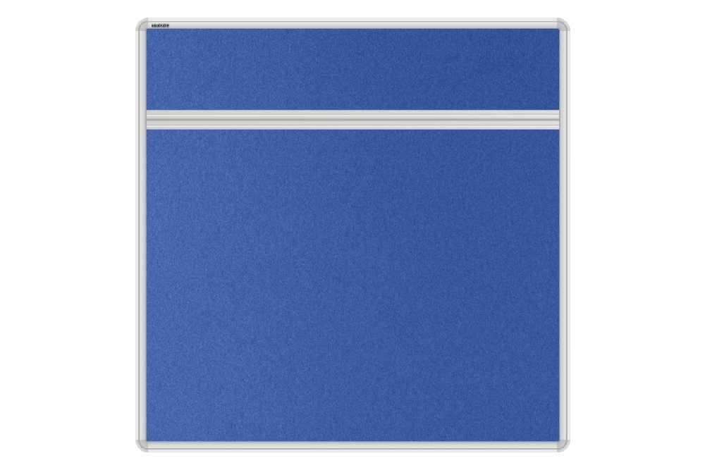 Stolový akustický paraván AKUSTIK ekoTAB, oblý roh, 80x80 cm, královsky modrý