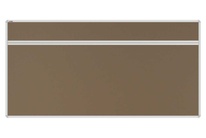 Stolový akustický paraván AKUSTIK ekoTAB, oblý roh, 160x80 cm, béžový