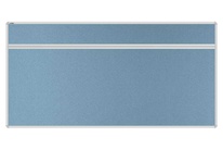 Stolový akustický paraván AKUSTIK ekoTAB, oblý roh, 160x80 cm, světle modrý