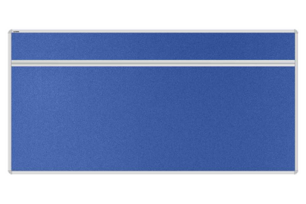 Stolový akustický paraván AKUSTIK ekoTAB, oblý roh, 160x80 cm, královsky modrý
