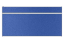 Stolový akustický paraván AKUSTIK ekoTAB, oblý roh, 160x80 cm, královsky modrý