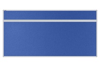 Stolový akustický paraván AKUSTIK ekoTAB, oblý roh, 160x80 cm, královsky modrý