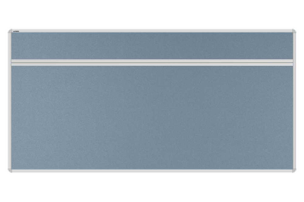 Stolový akustický paraván AKUSTIK ekoTAB, oblý roh, 160x80 cm, tmavě šedá