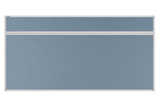 Stolový akustický paraván AKUSTIK ekoTAB, oblý roh, 160x80 cm, tmavě šedá