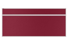 Stolový akustický paraván AKUSTIK ekoTAB, oblý roh, 180x80 cm, bordó