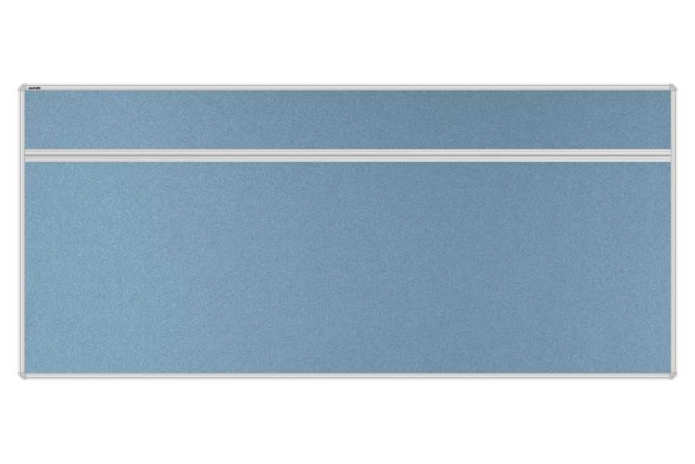 Stolový akustický paraván AKUSTIK ekoTAB, oblý roh, 180x80 cm, světle modrý
