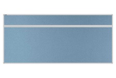 Stolový akustický paraván AKUSTIK ekoTAB, oblý roh, 180x80 cm, světle modrý
