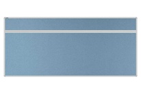 Stolový akustický paraván AKUSTIK ekoTAB, oblý roh, 180x80 cm, světle modrý