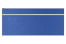 Stolový akustický paraván AKUSTIK ekoTAB, oblý roh, 180x80 cm, královsky modrý