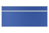 Stolový akustický paraván AKUSTIK ekoTAB, oblý roh, 180x80 cm, královsky modrý