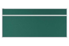 Stolový akustický paraván AKUSTIK ekoTAB, oblý roh, 180x80 cm, zelený
