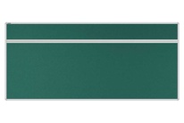 Stolový akustický paraván AKUSTIK ekoTAB, oblý roh, 180x80 cm, zelený