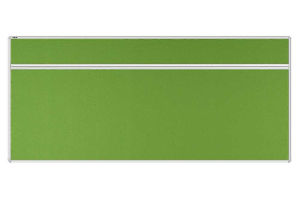 Stolový akustický paraván AKUSTIK ekoTAB, oblý roh, 180x80 cm, jarní zelený