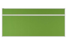 Stolový akustický paraván AKUSTIK ekoTAB, oblý roh, 180x80 cm, jarní zelený