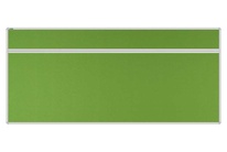 Stolový akustický paraván AKUSTIK ekoTAB, oblý roh, 180x80 cm, jarní zelený