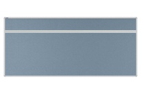 Stolový akustický paraván AKUSTIK ekoTAB, oblý roh, 180x80 cm, tmavě šedá