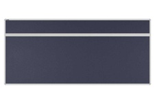 Stolový akustický paraván AKUSTIK ekoTAB, oblý roh, 180x80 cm, černý