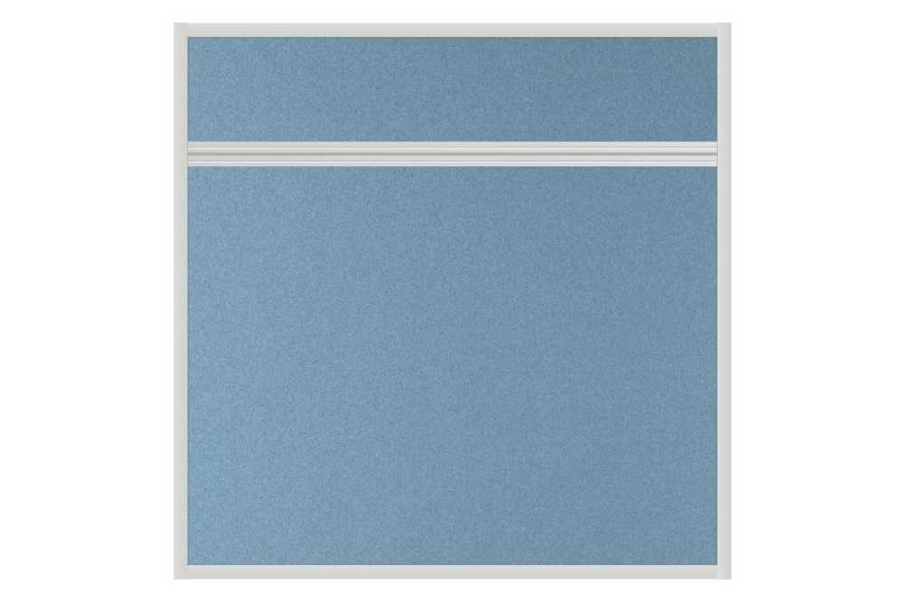 Stolový akustický paraván AKUSTIK ekoTAB, ostrý roh, 80x80 cm, světle modrý