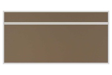 Stolový akustický paraván AKUSTIK ekoTAB, ostrý roh, 160x80 cm, béžový