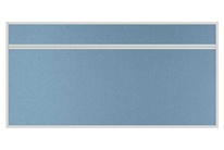 Stolový akustický paraván AKUSTIK ekoTAB, ostrý roh, 160x80 cm, světle modrý