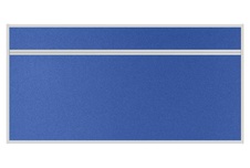 Stolový akustický paraván AKUSTIK ekoTAB, ostrý roh, 160x80 cm, královsky modrý