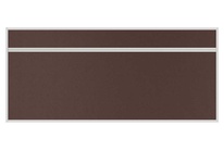 Stolový akustický paraván AKUSTIK ekoTAB, ostrý roh, 180x80 cm, tmavě hnědý