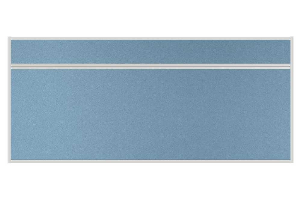 Stolový akustický paraván AKUSTIK ekoTAB, ostrý roh, 180x80 cm, světle modrý