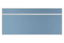 Stolový akustický paraván AKUSTIK ekoTAB, ostrý roh, 180x80 cm, světle modrý