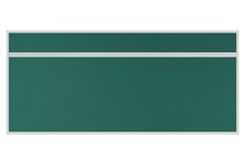 Stolový akustický paraván AKUSTIK ekoTAB, ostrý roh, 180x80 cm, zelený