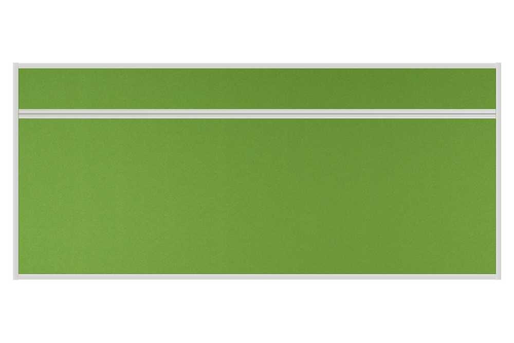Stolový akustický paraván AKUSTIK ekoTAB, ostrý roh, 180x80 cm, jarní zelený