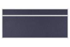 Stolový akustický paraván AKUSTIK ekoTAB, ostrý roh, 180x80 cm, černý