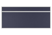 Stolový akustický paraván AKUSTIK ekoTAB, ostrý roh, 180x80 cm, černý