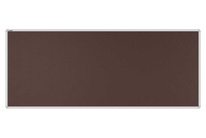Stolový paraván EKONOMIK ekoTAB, oblý roh, 160x65 cm, tmavě hnědý