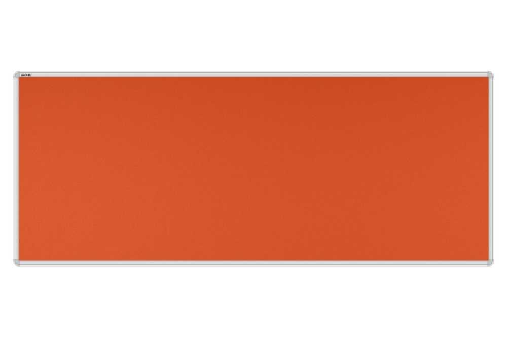 Stolový paraván EKONOMIK ekoTAB, oblý roh, 160x65 cm, oranžový