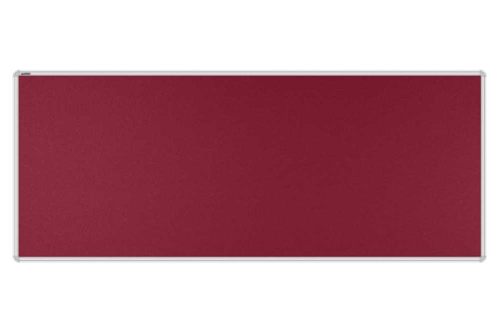 Stolový paraván EKONOMIK ekoTAB, oblý roh, 160x65 cm, bordó