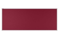Stolový paraván EKONOMIK ekoTAB, oblý roh, 160x65 cm, bordó