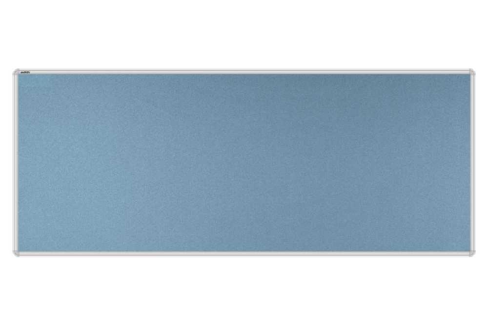 Stolový paraván EKONOMIK ekoTAB, oblý roh, 160x65 cm, světle modrý
