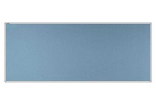 Stolový paraván EKONOMIK ekoTAB, oblý roh, 160x65 cm, světle modrý