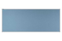 Stolový paraván EKONOMIK ekoTAB, oblý roh, 160x65 cm, světle modrý