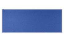 Stolový paraván EKONOMIK ekoTAB, oblý roh, 160x65 cm, královsky modrý