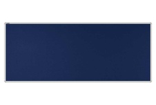 Stolový paraván EKONOMIK ekoTAB, oblý roh, 160x65 cm, námořnicky modrý