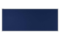Stolový paraván EKONOMIK ekoTAB, oblý roh, 160x65 cm, námořnicky modrý