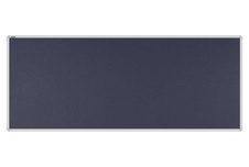 Stolový paraván EKONOMIK ekoTAB, oblý roh, 160x65 cm, černý