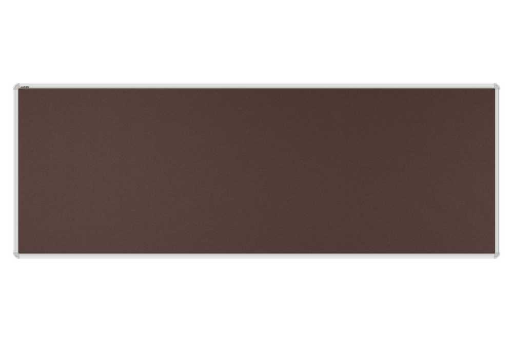 Stolový paraván EKONOMIK ekoTAB, oblý roh, 180x65 cm, tmavě hnědý