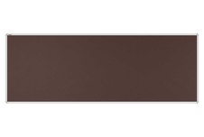 Stolový paraván EKONOMIK ekoTAB, oblý roh, 180x65 cm, tmavě hnědý