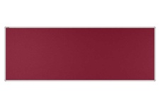 Stolový paraván EKONOMIK ekoTAB, oblý roh, 180x65 cm, bordó