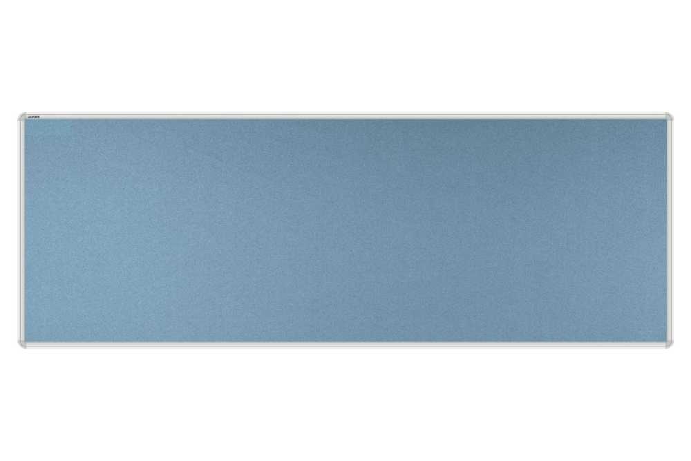 Stolový paraván EKONOMIK ekoTAB, oblý roh, 180x65 cm, světle modrý