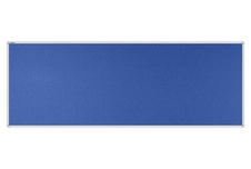 Stolový paraván EKONOMIK ekoTAB, oblý roh, 180x65 cm, královsky modrý